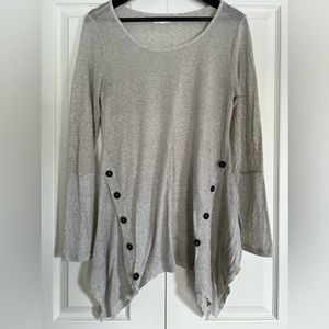 Maurices Long Sleeve Tunic with Button Detail